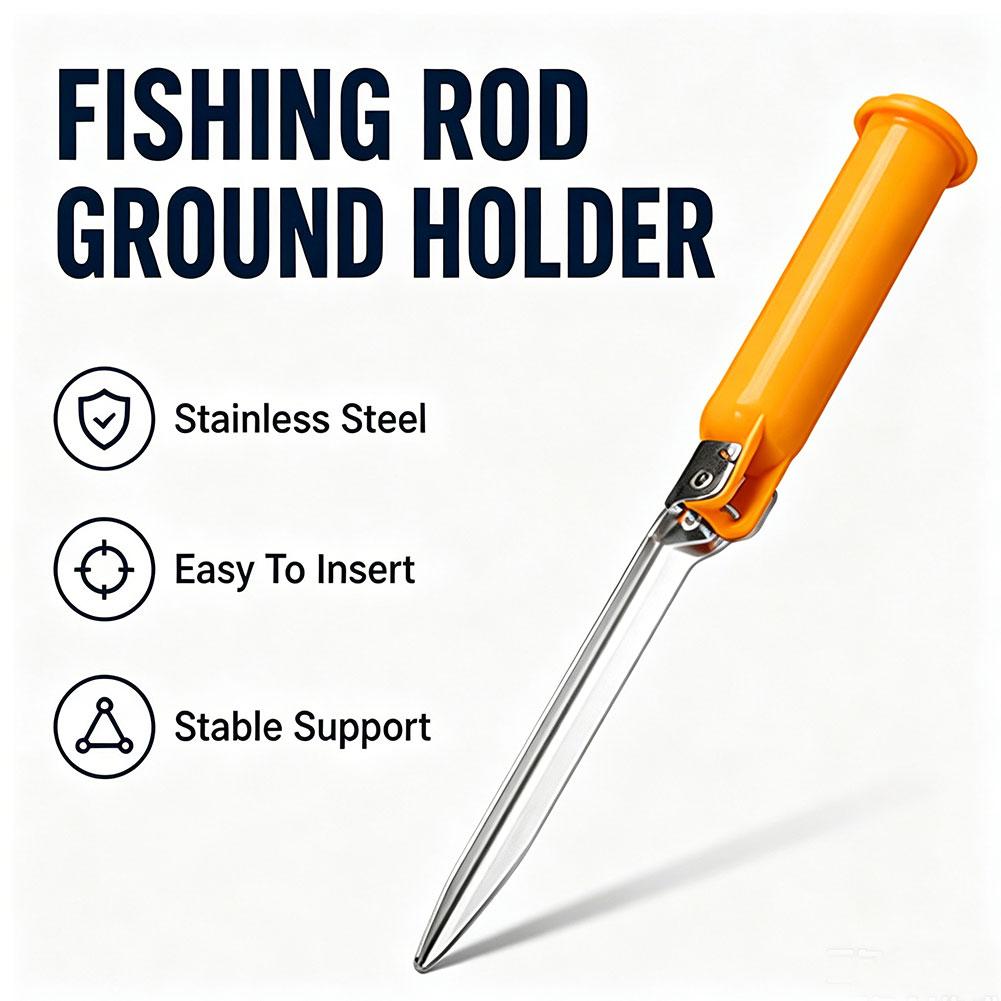 Fishing Rod Repair Kit - Multifunktionaler, faltbarer Angelrutenhalter mit Aufbewahrungsdeckel –