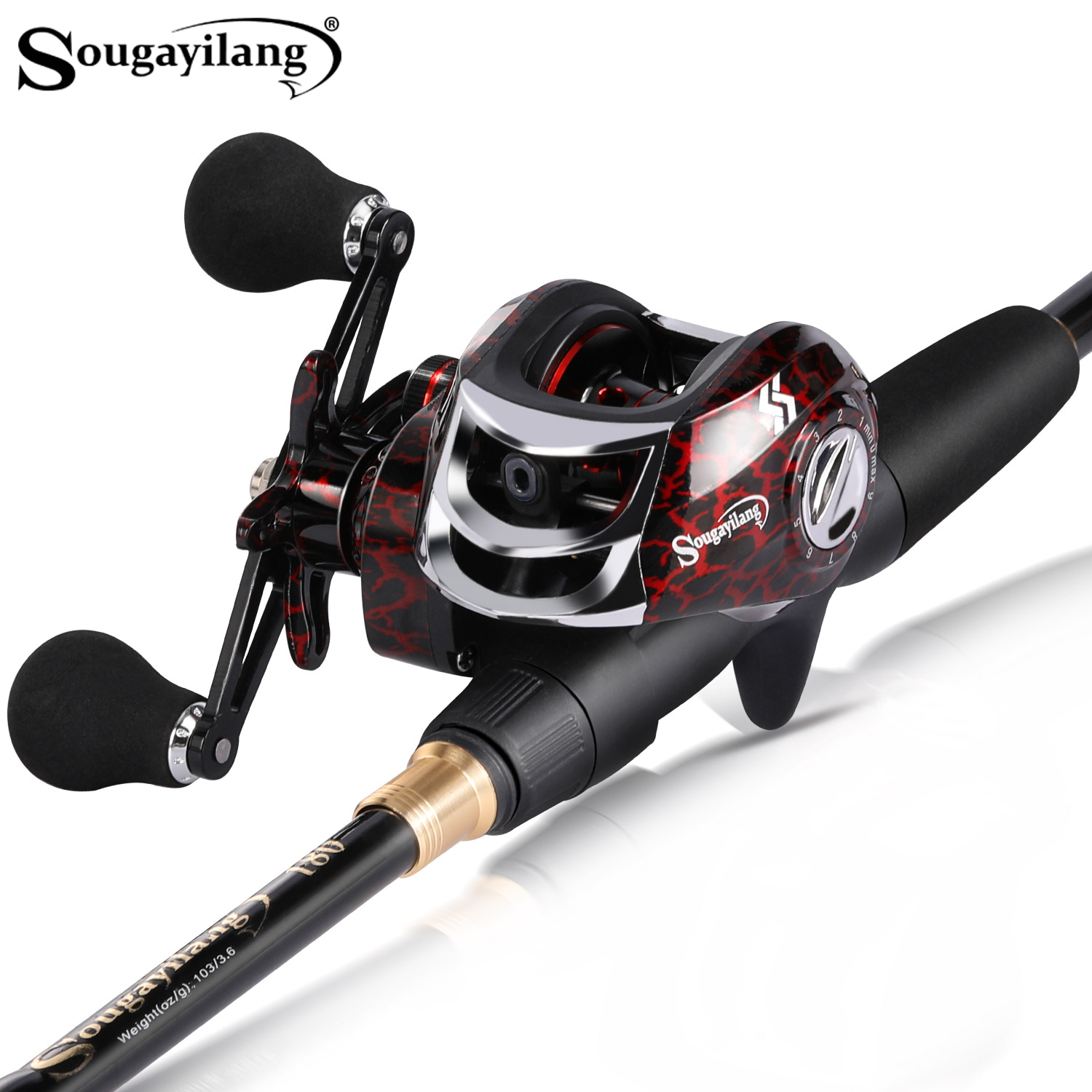 Fishing Rod Combo - Sougayilang 1,8–2,4 m Casting Fishing Combo