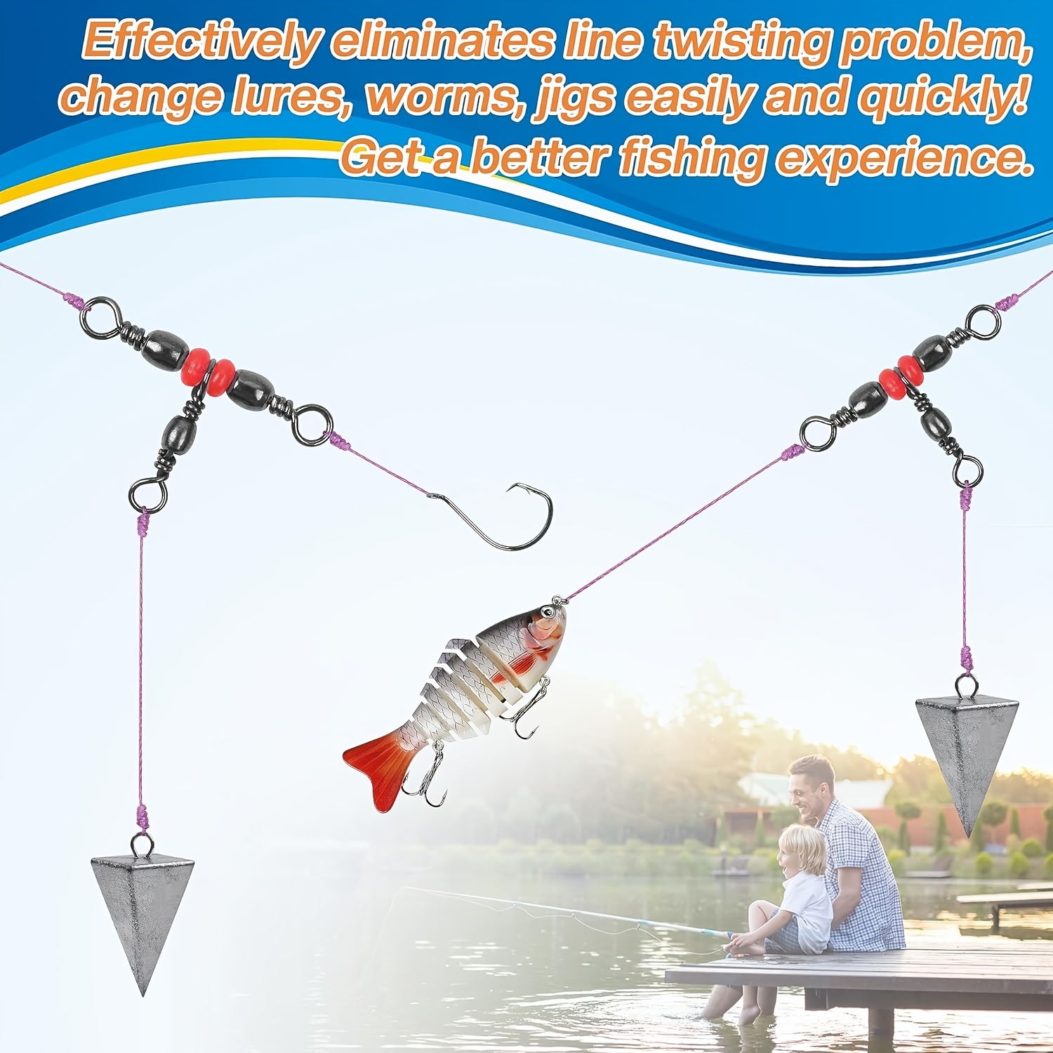 3 Dreifege-Wirbel, dreifach dr – Fishing Rod Building Kit Bewertung und Preis