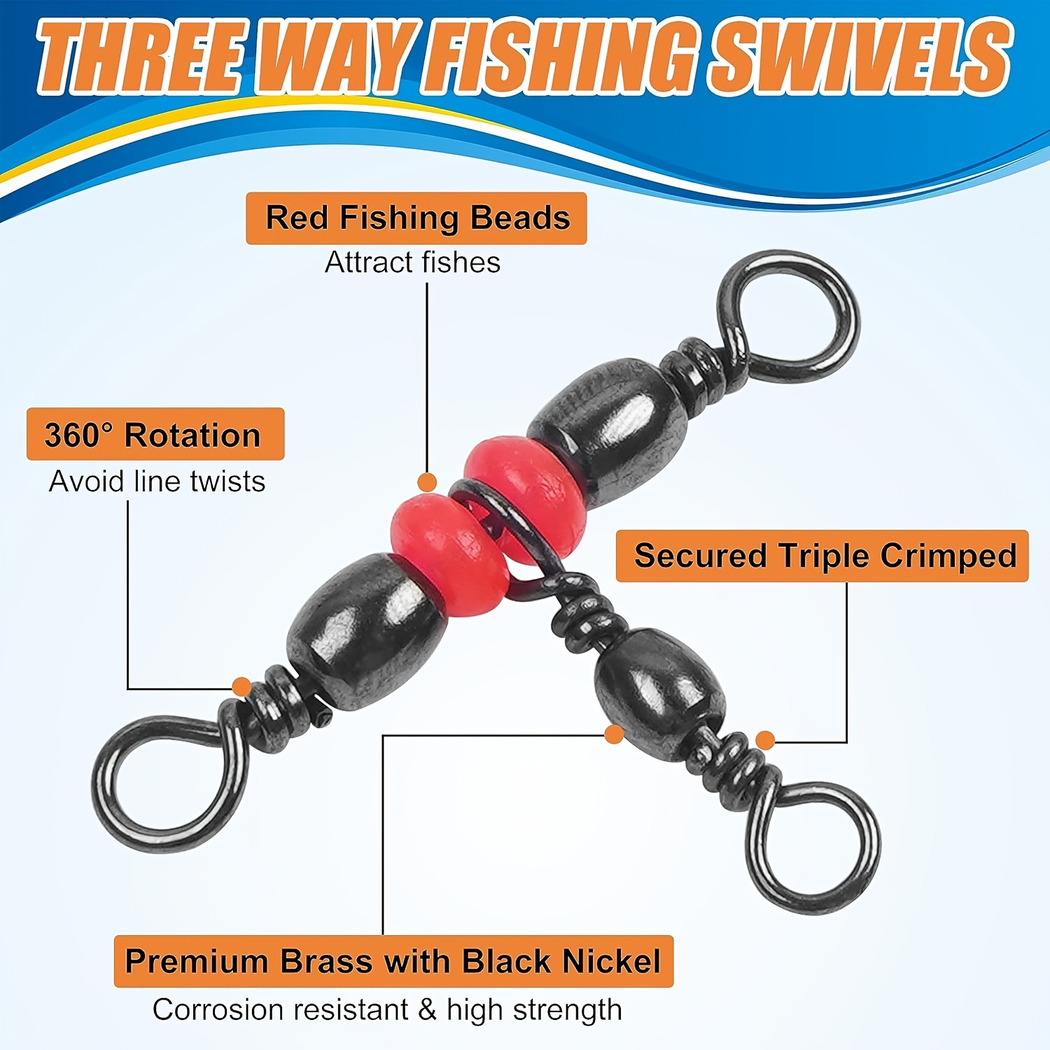 3 Dreifege-Wirbel, dreifach dr – Fishing Rod Building Kit Bewertung und Preis
